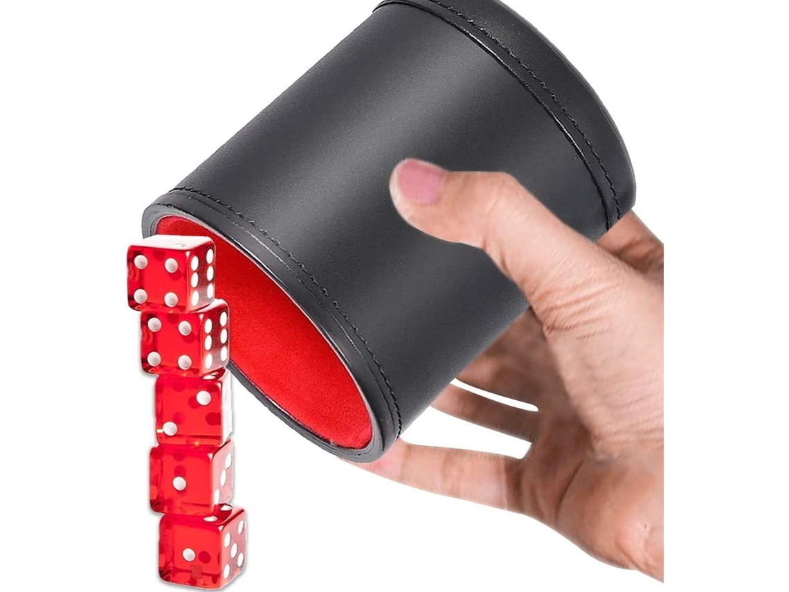 Set de Dados profesional con taza de cuero insonorizada (Idade Mínima Recomendada: 1 ano)