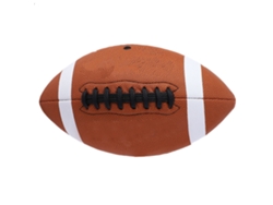 Balón de rugby de cuero sintético tamaño 9 para entrenamiento, práctica y juego en interiores y exteriores.