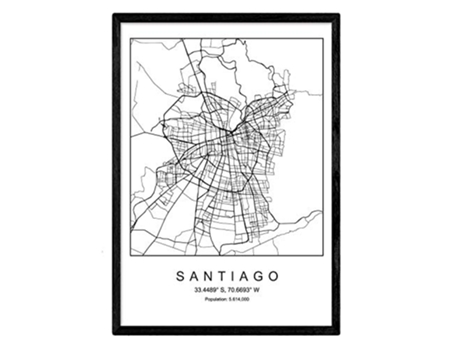 Lámina NACNIC Mapa Santiago (A3)
