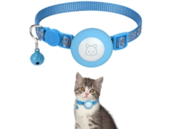 Collar para mascotas pequeñas, soporte para rastreador GPS, banda de nailon flexible y duradera con reflector, azul* ZYBLSSBB