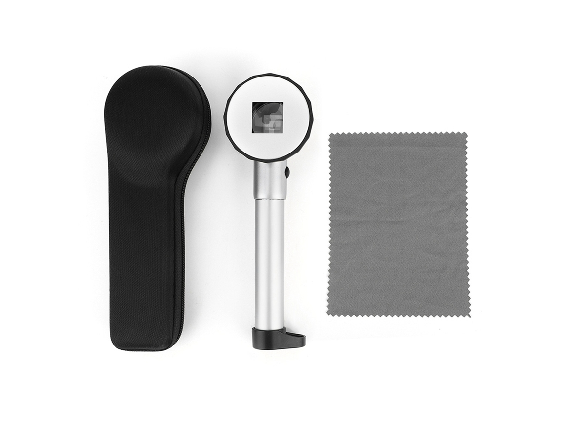Lupa De Mano 10x Con Lente Óptica, Led Y Escala Para Leer E Inspeccionar Joyas.