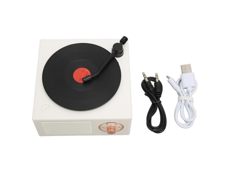 Altavoz Bluetooth Estilo Tocadiscos de Vinilo HURRISE Altavoz Bluetooth Estilo Tocadiscos de Vinilo X10