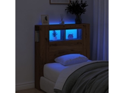 Cabecerocabecero De Camapanel De Cabecera Led Madera Ingeniería Roble Artisan 100x18,5x103,5 Cm