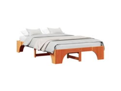 Maison Exclusive - Estructura De Cama Marrón Cera 120 X 200 Cm