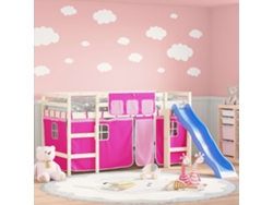 Cortinas Para Cama Alta Poliéster Rosa