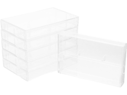 Estuche Transparente Para Guardar Casetes De Audio De 6 Piezas, Organizador Multiusos