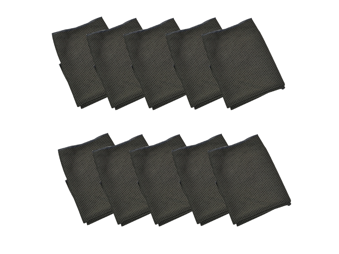 Conjunto de Toalla NEVEANCE Refrescantes Sudor Cuello Cabeza Suaves Transpirables Poliéster Gris - 2pcs (30x90cm)