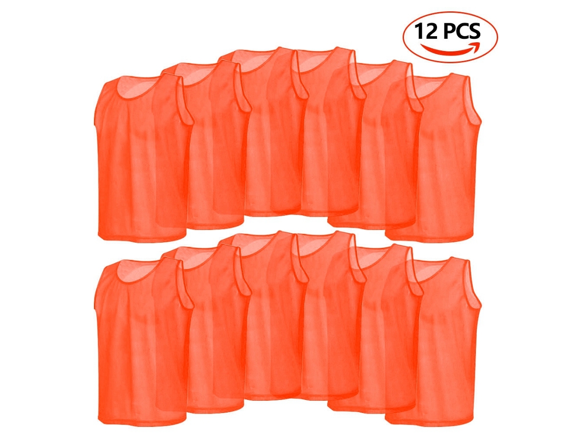 Pack De 12 Camisetas De Entrenamiento Con Malla Para Fútbol, Camisetas Transpirables Para Adultos.
