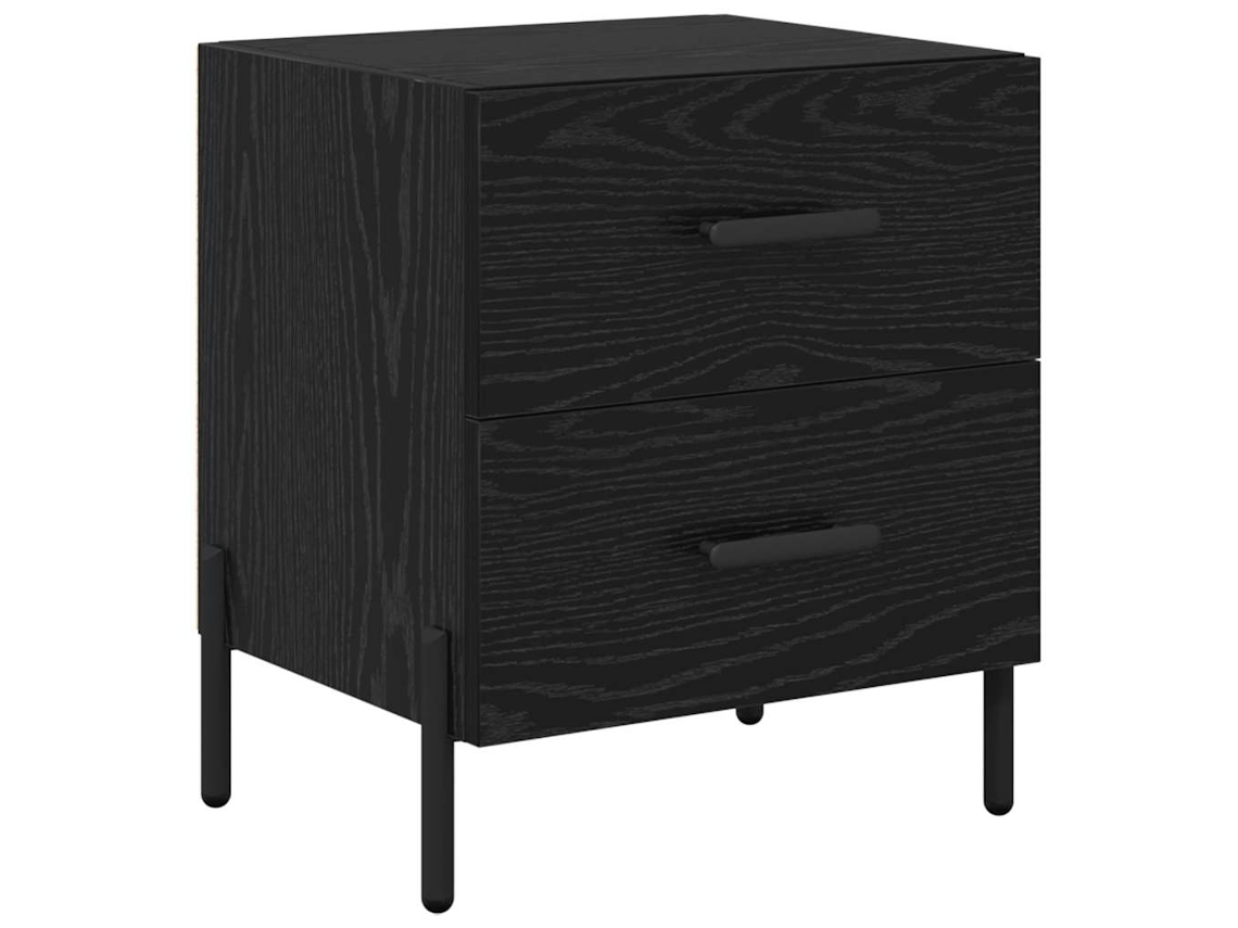 Mesilla de noche de roble negro 40 x 35 x 47,5 cm MAISON EXCLUSIVE