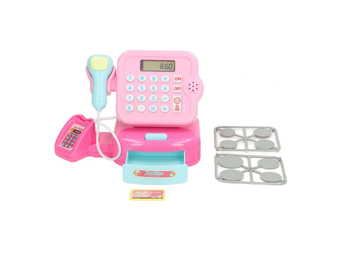 Ats-juguete Caja Registradora Educatsivo Interactivo Con Sonido Y Luz Para Niños Jugar A Tiendas Fingidas