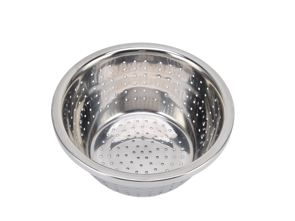 Cesta Multifuncional De Acero Inoxidable 304 Para Lavar Verduras Con Colador, Para Cocina, 18 Cm, Color Plata.