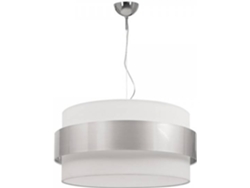 Lámpara de Suspensión FABRILAMP Bremen II (Plateado - E27 - 60 W - Textil)