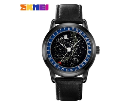 Relojes para Hombre Reloj de Pulsera de Cuarzo Informal de Negocios Cinturón Azul Impermeable VEANXIN