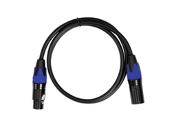 Cable De Micrófono Xlr Macho A Hembra 6 Metros (19.7 Pies) Balanceado Blindado De Cobre Puro Azul