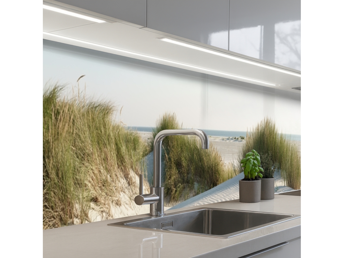 Paneles antisalpicaduras para cocina con diseño playero - Naturaleza - Duna 400x60 cm