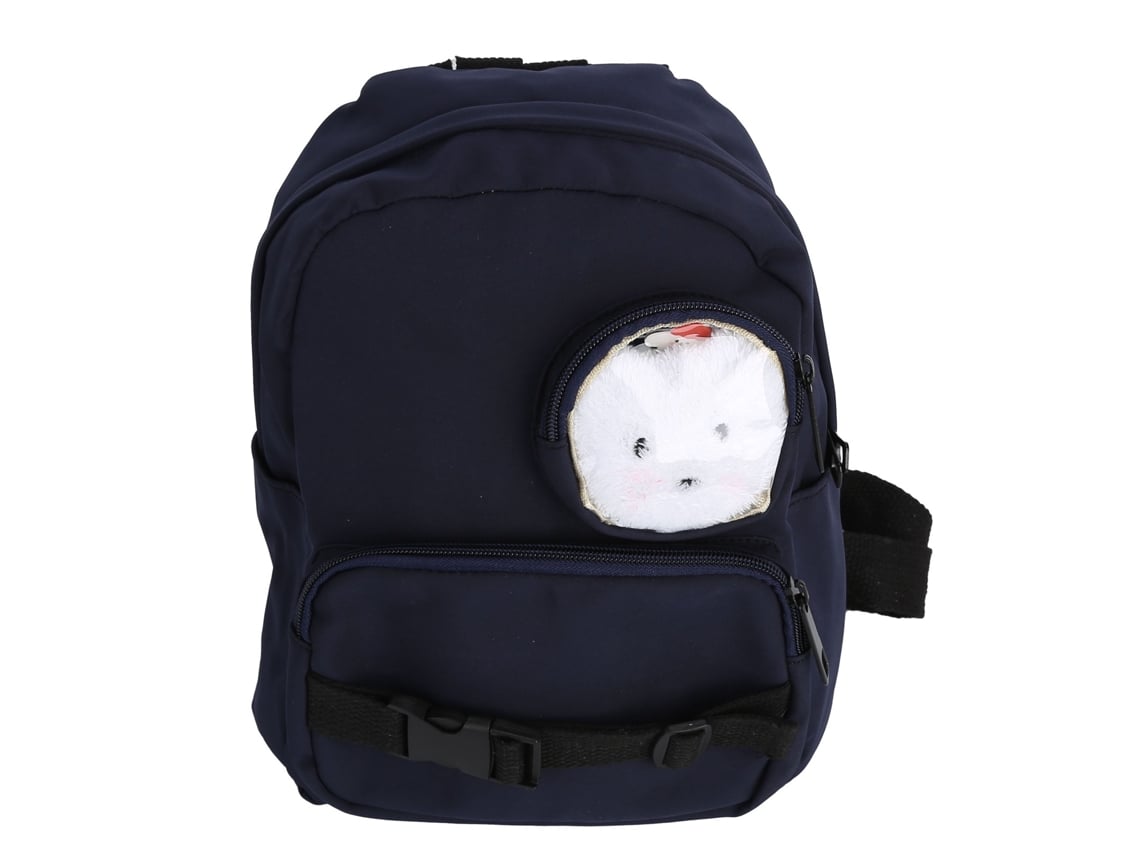 Mochila Infantil Ajustável Cute Cartoon Nylon Escolar Outdoor Infantil 3+ Anos Azul Escuro