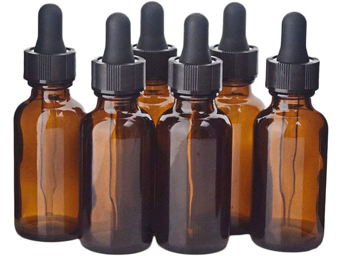 15 Paquets Bouteille Compte, Gouttes Vide Rechargeable En Verre Teinté Para Huiles Esencialles E...