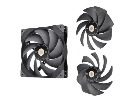 Ventilador de refrigeración Thermaltake Gt14 Pc Tt Premium Edition de 140 mm, color negro, 1 paquete THERMALTAKE