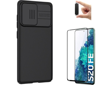 Carcasa, Protector y Soporte Samsung S20 FE Nillkin Camshield Negro