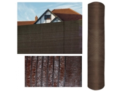 Malla de sombreo ocultación marrón 1 x 50 metros, ocultación 85%, para jardines, terrazas y delimitación parcela