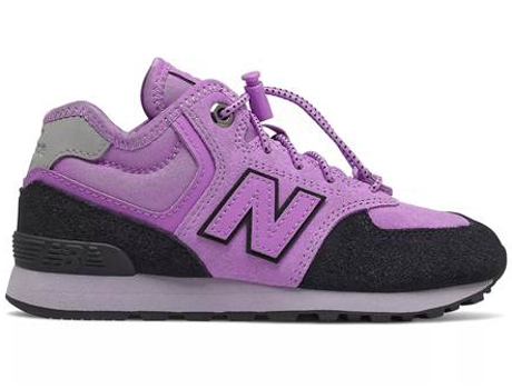Zapatillas Deportivas NEW BALANCE 574 Para Niños (Morado - Material Sintético -35)