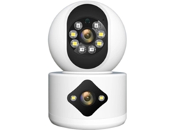 Cámara De Seguridad Para El Hogar De 4mp Con Doble Lente, Monitor Para Bebés Y Pantalla
