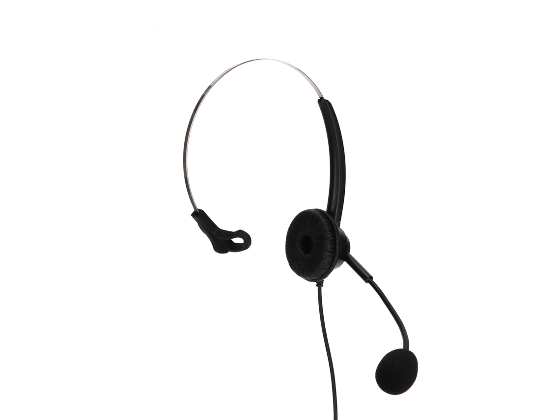 Auriculares Telefónicos Rj9 De Un Solo Lado Con Volumen Ajustable Y 6 Velocidades Para Atención Al Cliente.