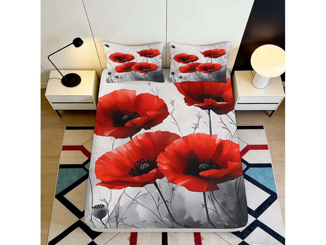 Microfibra Estampado Diseño Microfibra Diseño Almohada Juego Color 200 X 25 Cm