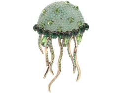 Broche de medusa con pedrería, broche para mujer, accesorio decorativo creativo para disfraces Rosewell