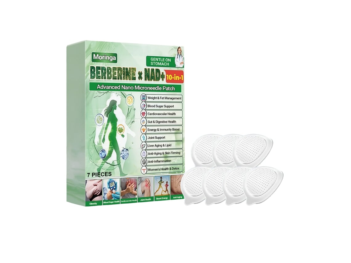 Parche de microagujas de moringa para el modelado facial