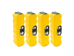 Batería, capacidad de 6000 mAh, compatible con Irobot Roomba serie 500, 4 baterías, 14,4 V OEM