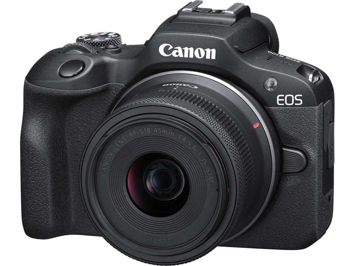 Cámara Mirrorless CANON EOS R100 + RF-S 18-45mm IS STM
