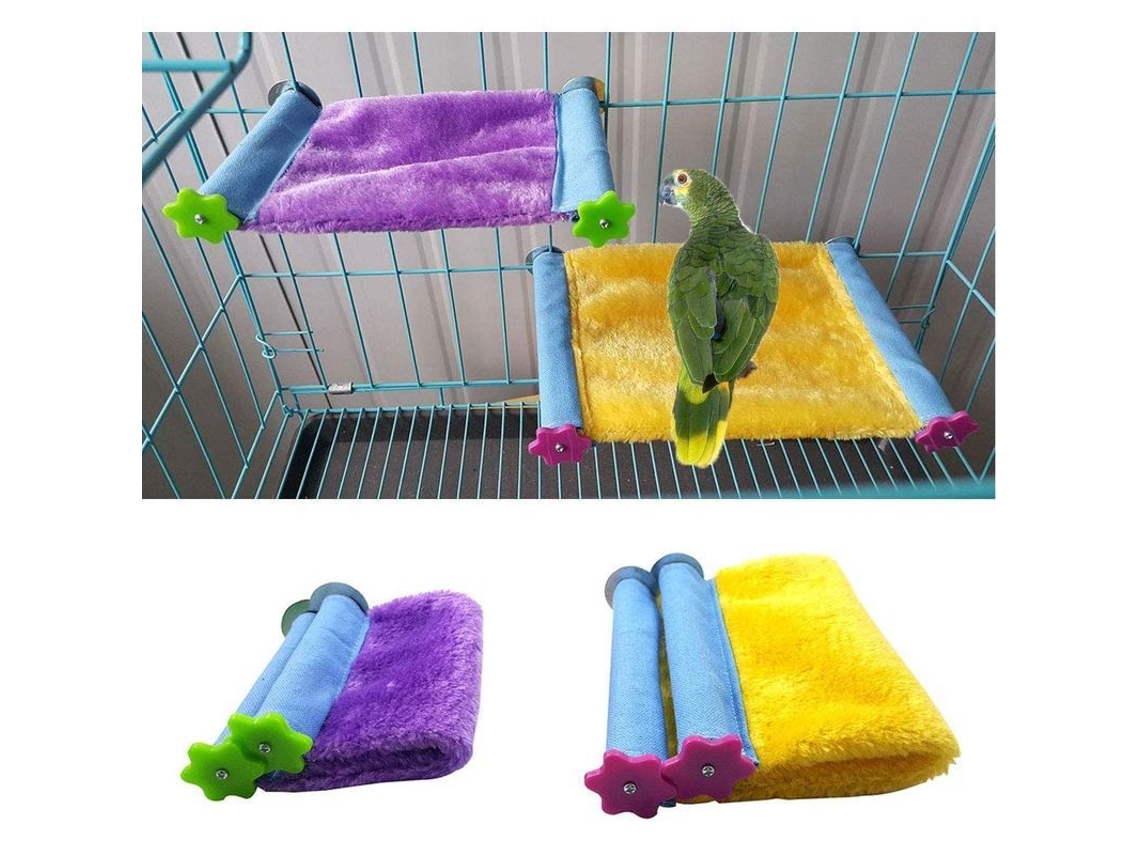 Cama Hamaca Colchón De Fibra De Cachemir Para Aves Pericos Canarios Hamsters Ardillas Chinchillas Jaula Suave
