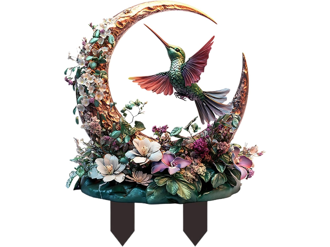 Estaca Para Pájaros De Jardín – Estacas Para Pájaros, Esculturas, Césped, Plantas, Estatuilla De Pájaro Con Plumas,