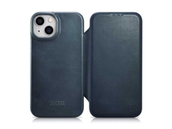 Funda Stand Cover Card Wallet With para iPhone 14 Pro Max GENERIC Piel Azul