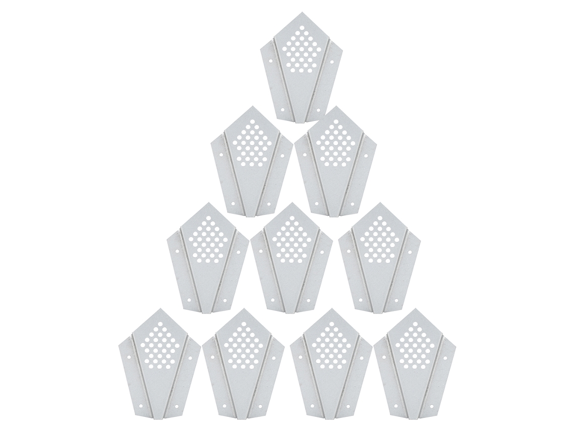 10 Puertas De Entrada De Acero Inoxidable Para Colmenas - Equipos Y Herramientas Para Apicultura