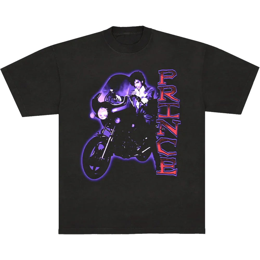 Prince Morotcycle Photo T-shirt Unisex Rockinstone Size:l