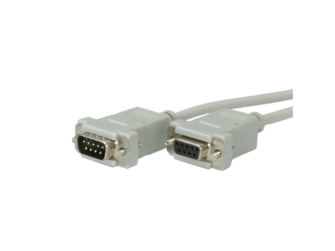Cable de Serie VALUE (M/H - RS232 - DB9 - 3m - Gris)