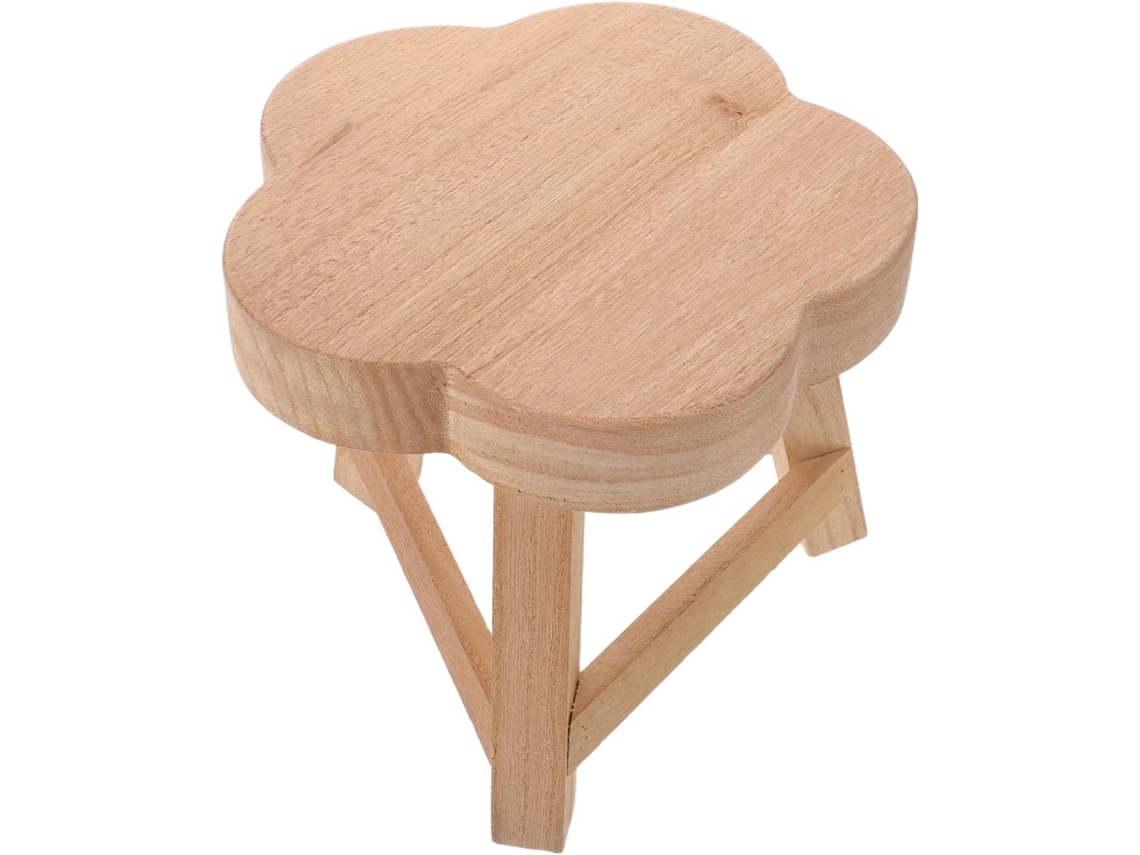 Soporte Madera Maciza Plantas Taburete Decorativo Interior Estable Macetas Velas Exhibición Decoración Hogar