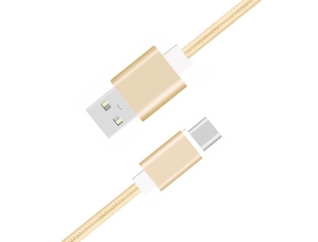 Cable Tipo Zte Usb Trançado Metros Sincronização Rápida Transferência PH26 Nylon Dorado