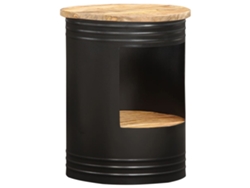 Mesa de Centro de Apoyo 43X55 Cm Madera de Manguera Maciza