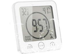 Reloj temporizador de ducha digital, monitor de baño resistente al agua con pantalla LCD digital, temporizador de pantalla táctil, Ind