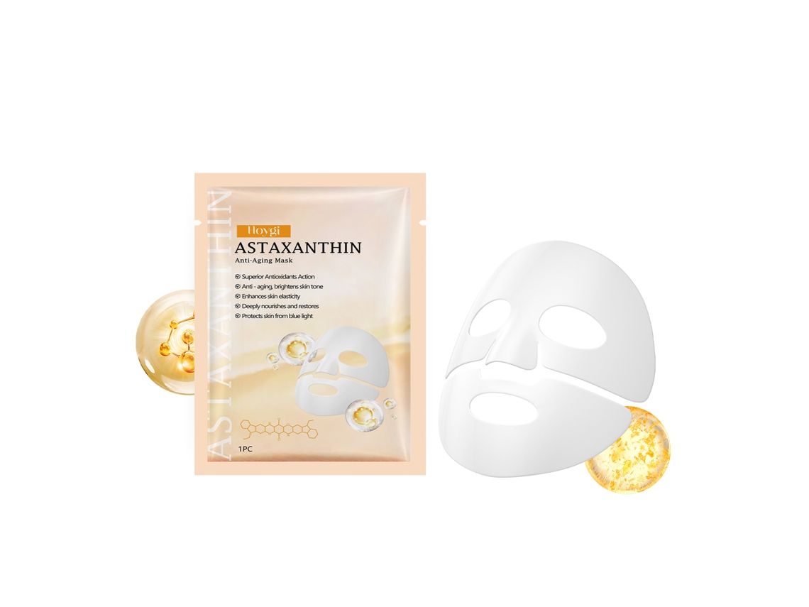 Mascarilla antiedad con astaxantina en bolsa.