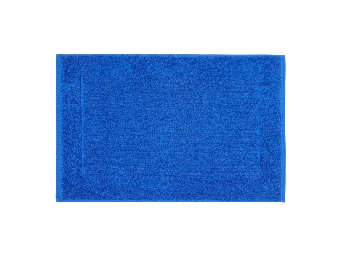 Homescapes Imperial Plain Cotton Royal Blue Bath Mat