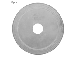 10 Hojas De Sierra De Diamante Ultrafinas De 100 Mm Para Vidrio Jade (100*20*0,4 Mm)