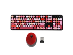 Conjunto De Teclado Y Ratón Inalámbricos De Estilo Retro Punk Para Accesorios De Ordenador De Oficina Y Juegos.