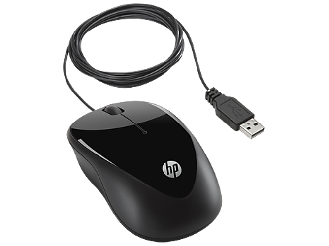 Ratón HP X1000 (Cable USB - Casual - 1000 dpi - Negro) — Con cable