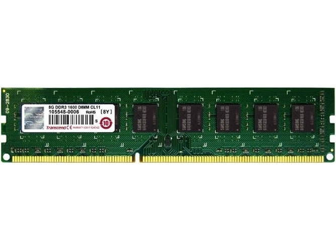 Memoria RAM DDR3 TRANSCEND TS1GLK72V6H (1 x 8 GB - 1600 MHz - CL 11)