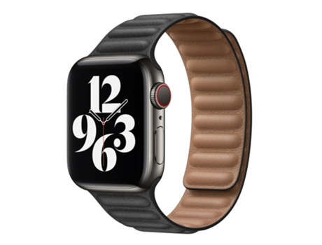 Correa de reloj inteligente para Apple Watch Series 9, 8 y 7 de 41 mm / SE 3 y SE 2, 6, SE y 5 y 4 de 40 mm / 3, 2 y 1, correa de cuero de 38 mm (n...
