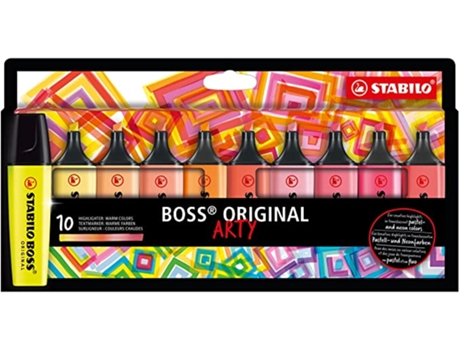 Marcadores STABILO boss arty - conjunto 10 marcadores